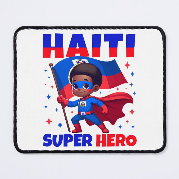 Item preview, Haiti Super Hero Haiti Flag Melanin for Black Boys Kids designed and sold by NUMAcreations.