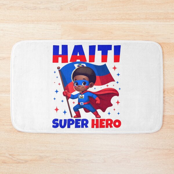 Item preview, Haiti Super Hero Haiti Flag Melanin for Black Boys Kids designed and sold by NUMAcreations.