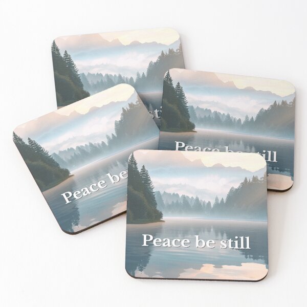 Item preview, Peace Be Still – Christian Wall Art for Calm and Reflection designed and sold by DivineWordsArt.