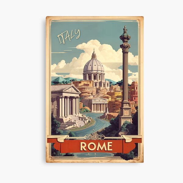 Item preview, Vintage Rome Poster: Italian Elegance designed and sold by Ceemko's Vintage Corner.