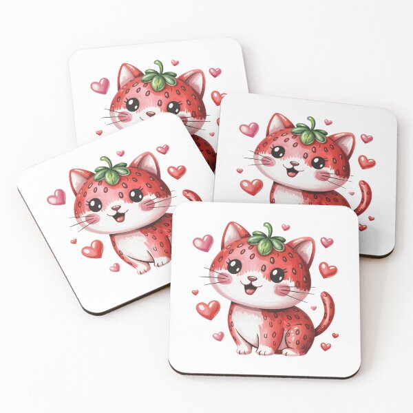 Item preview, strawberry cat designed and sold by jkrphoto.