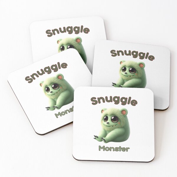 Item preview, Snuggle Monster, Cute fluffy monster, Labubu style designed and sold by CanvasbyCaro.