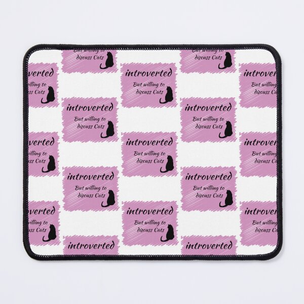 Item preview, Introverted, but willing to talk about cats designed and sold by LiskoDesign.