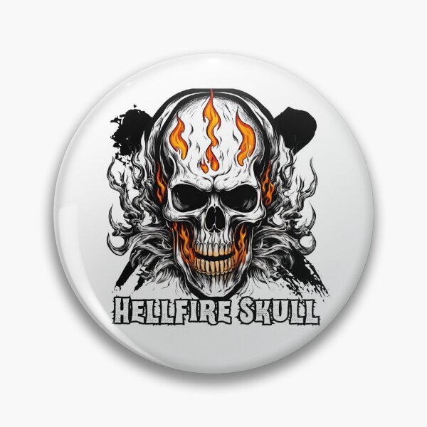 Item preview,  Hellfire Skull — Burn with Style designed and sold by thrillvibeshop.