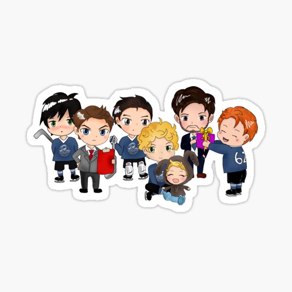 Group Harrisburg Railers Chibis Sticker