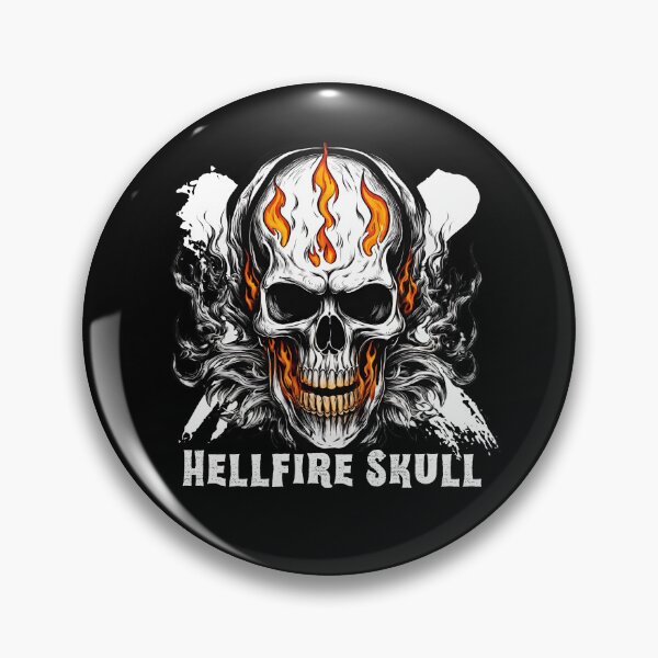 Item preview, Hellfire Skull — Burn with Style designed and sold by thrillvibeshop.
