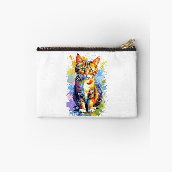 Item preview, Cat In Multicolor Digital Painting! designed and sold by Giulivo Store Graphic.