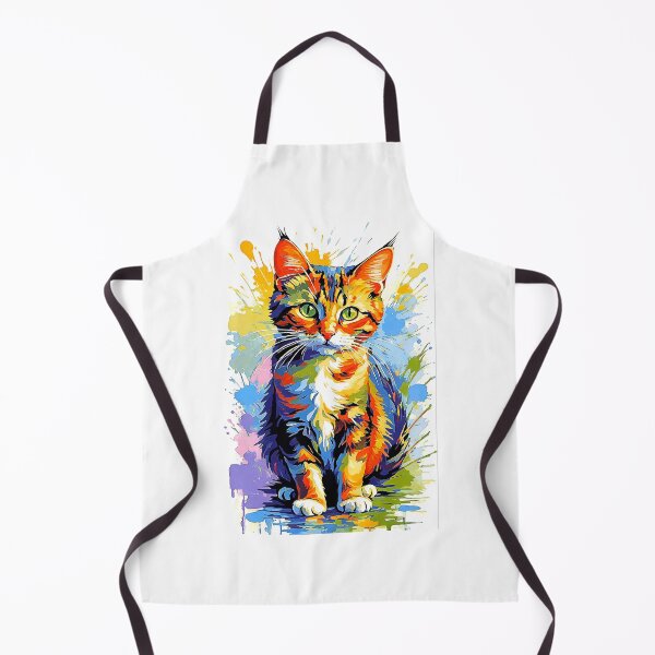 Item preview, Cat In Multicolor Digital Painting! designed and sold by Giulivo Store Graphic.