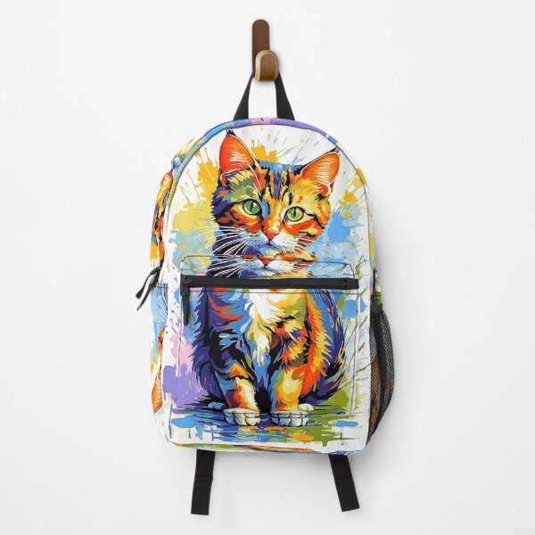 Item preview, Cat In Multicolor Digital Painting! designed and sold by Giulivo Store Graphic.