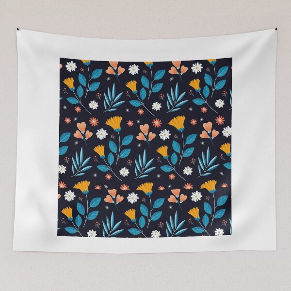 Item preview, Blue yellow spring pattern designed and sold by Jamildesign.