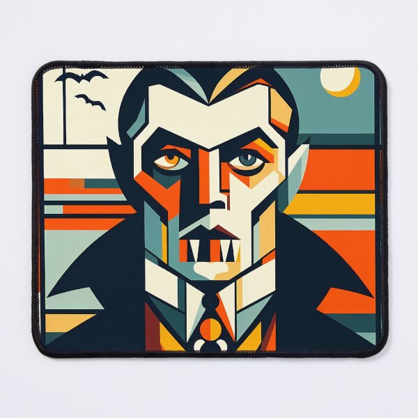 Item preview, Dracula Cubism Art – Gothic Vampire Aesthetic with a Modern Twist designed and sold by OzzFrequency.