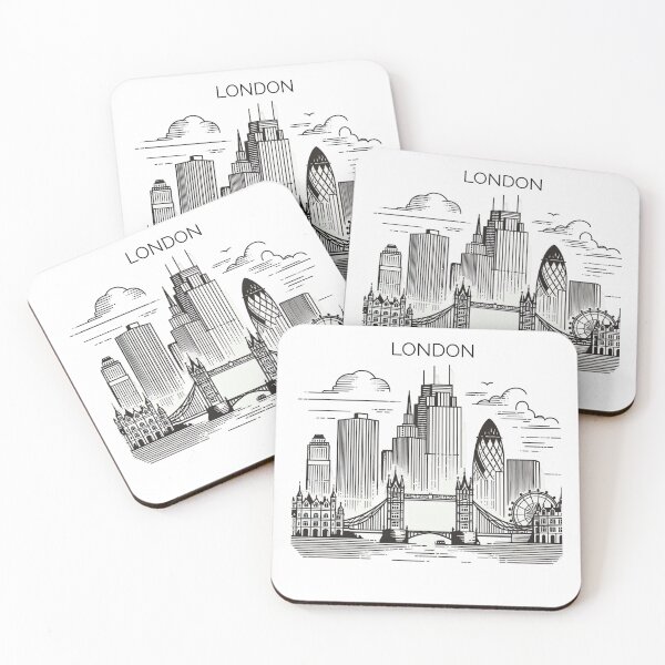 Item preview, London Skyline Minimalist Design designed and sold by CityArtDesigns.