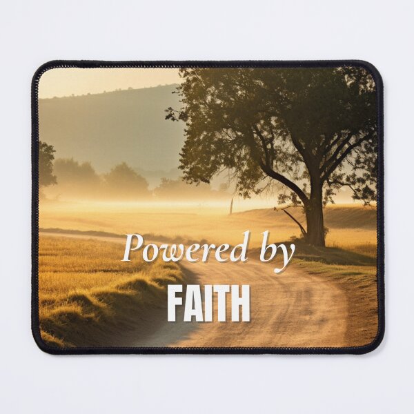 Item preview, Powered by Faith – Minimalist Christian T-Shirt Design designed and sold by DivineWordsArt.