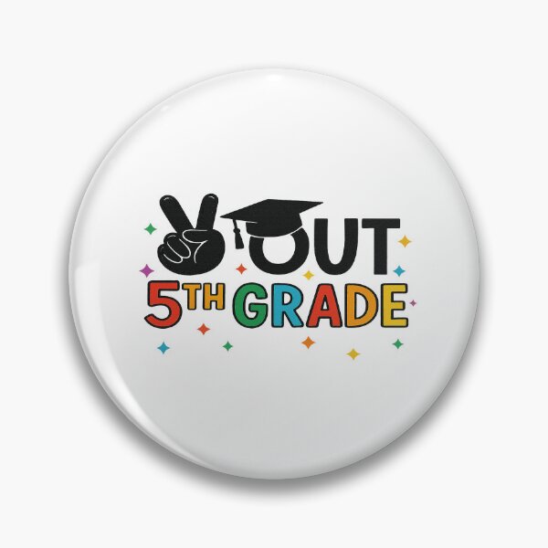 Item preview, Peace Out 5th Grade Graduation with Cap and Colors designed and sold by JudeSchimmel.