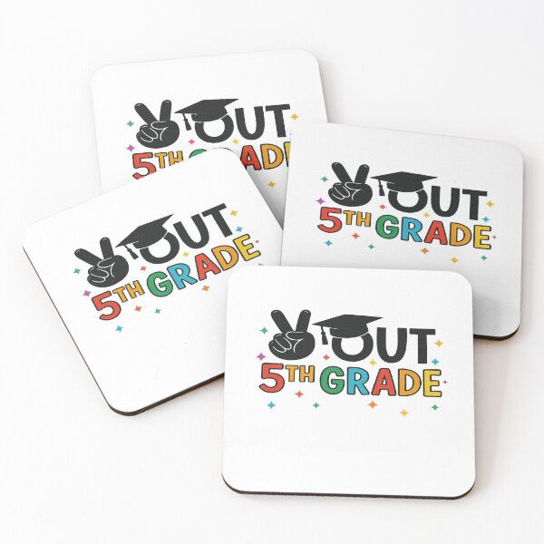 Item preview, Peace Out 5th Grade Graduation with Cap and Colors designed and sold by JudeSchimmel.