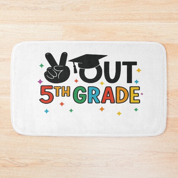 Item preview, Peace Out 5th Grade Graduation with Cap and Colors designed and sold by JudeSchimmel.