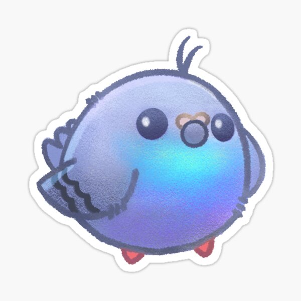 Chonky Pigeon Birb - Kawaii Chibi Sticker
