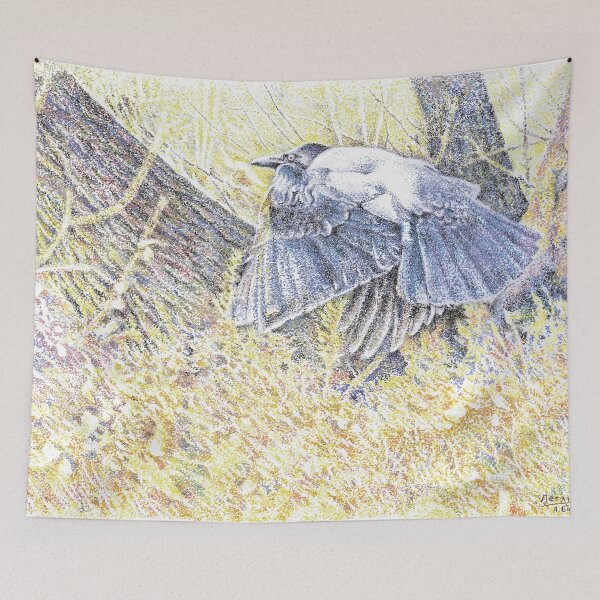 Item preview, Flying (crow) designed and sold by AleksARTua.
