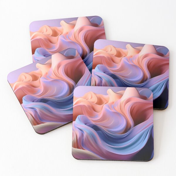 Item preview, Dreamy Pastel Waves - Abstract Artistic Design designed and sold by lojajohns.