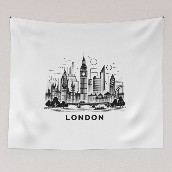 Item preview, London Skyline Minimalist Design designed and sold by CityArtDesigns.