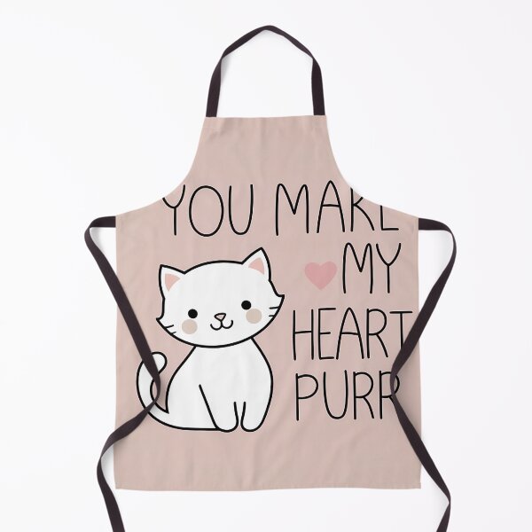 Item preview, "You make my heart purr" Cat love at first sight designed and sold by PixelForge.com.de.