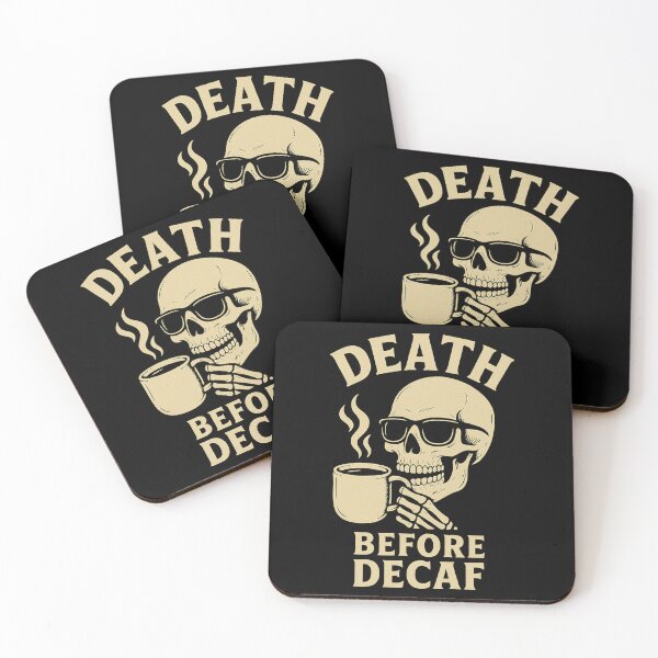 Item preview,  > Skull Coffee – Death Before Decaf | Caffeine & Dark Humor designed and sold by OTSC.