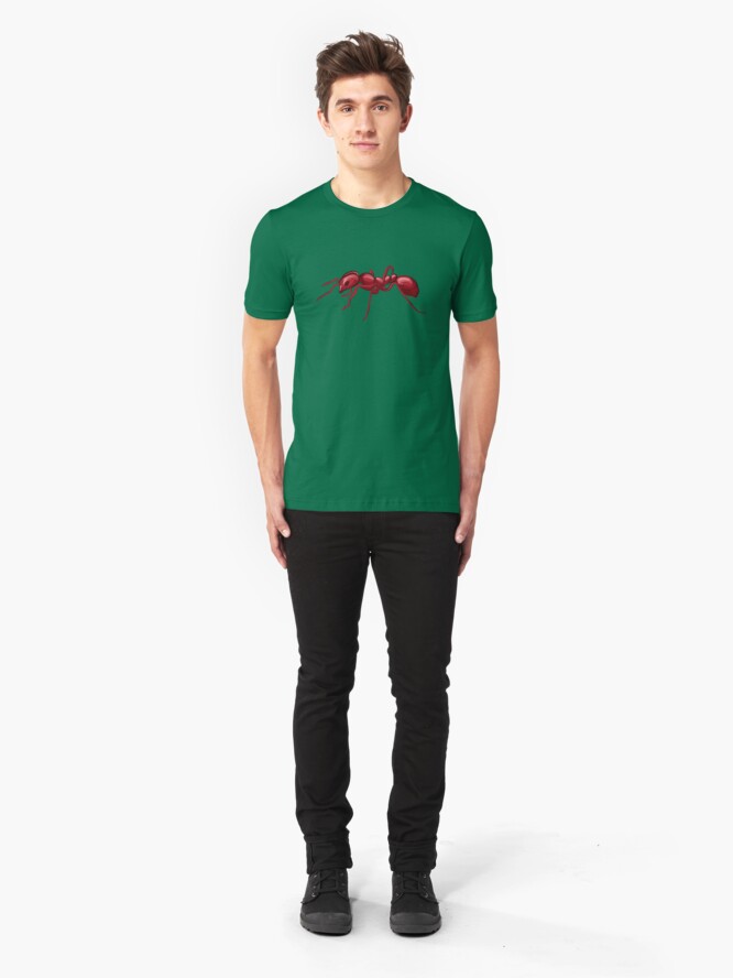 Alternate view of God made an Ant Slim Fit T-Shirt