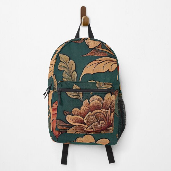 Item preview, Dark Emerald Garden: Golden Botanical Tapestry designed and sold by ShadowAndSlate.