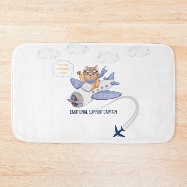 Item preview, Emotional Support Captain – Funny Cat Pilot Shirt designed and sold by 4EveryPPL.