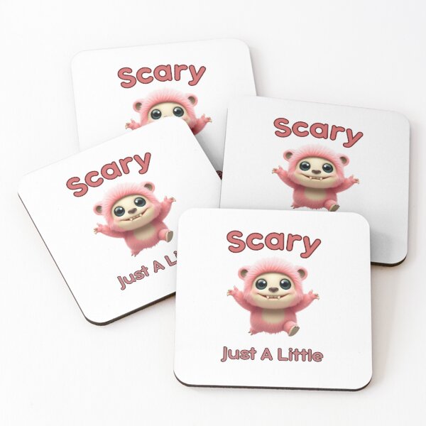 Item preview, Scary, just a little, Fluffy monster, Labubu style designed and sold by CanvasbyCaro.