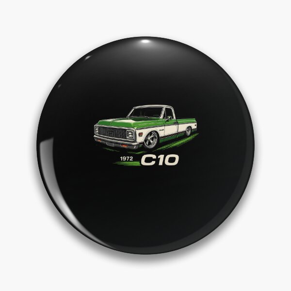 Item preview, 1972 Chevy C10 Pickup in Classic Two-Tone Green and White designed and sold by TheArtOfCar.