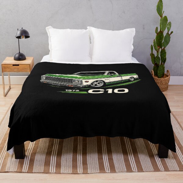 Item preview, 1972 Chevy C10 Pickup in Classic Two-Tone Green and White designed and sold by TheArtOfCar.