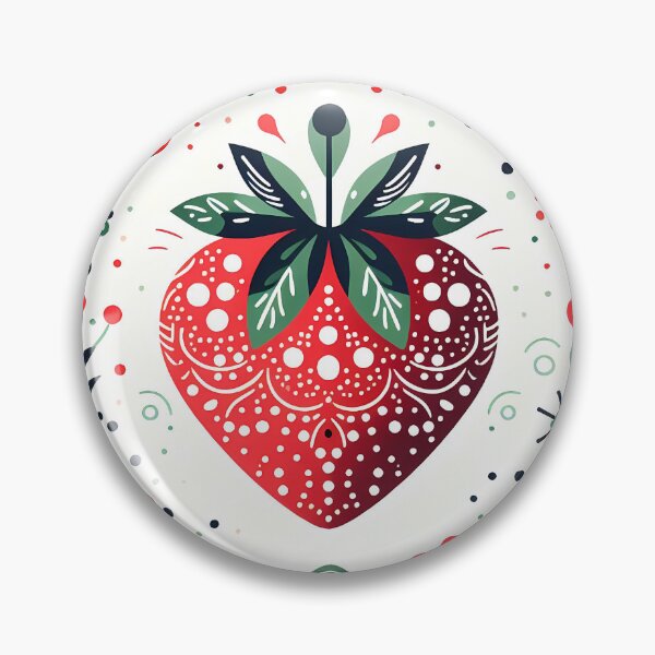 Artikelvorschau, Süße Erdbeerfreude - Skandinavische Volkskunst Sommer der Erdbeeren von heidiannemorris © entworfen und verkauft von FOLK ART FUSION by heidiannemorris.
