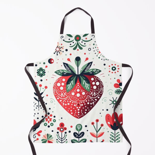 Artikelvorschau, Süße Erdbeerfreude - Skandinavische Volkskunst Sommer der Erdbeeren von heidiannemorris © entworfen und verkauft von FOLK ART FUSION by heidiannemorris.