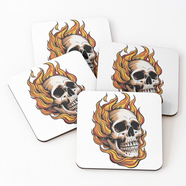 Item preview, Skull on Fire Art - Rock Your Wild side! designed and sold by Coolverce.