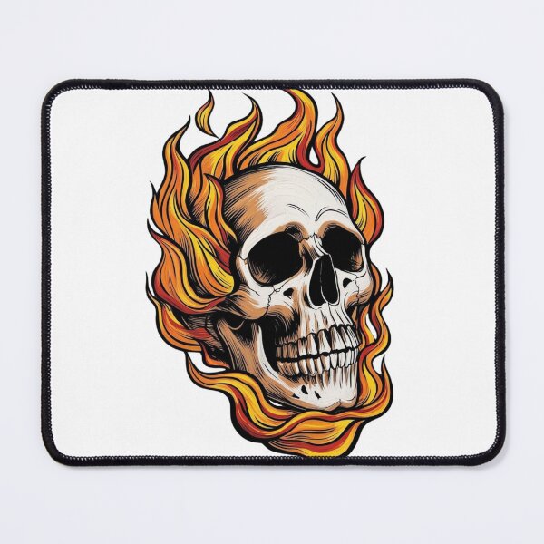 Item preview, Skull on Fire Art - Rock Your Wild side! designed and sold by Coolverce.