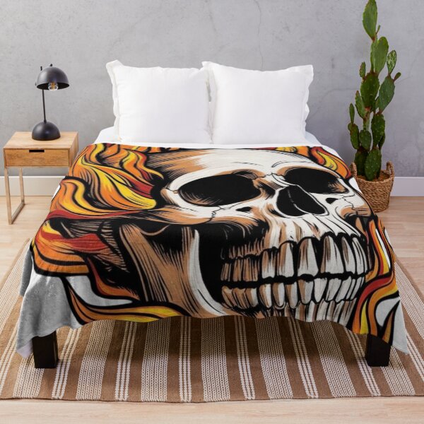 Item preview, Skull on Fire Art - Rock Your Wild side! designed and sold by Coolverce.
