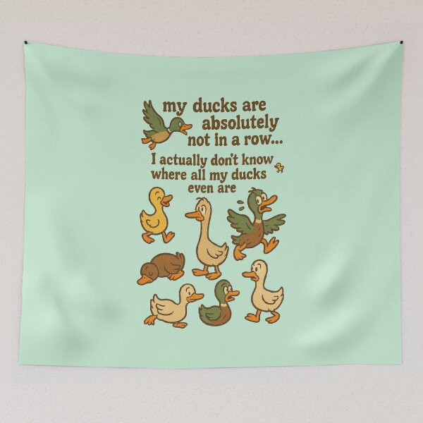 Item preview, Where Are My Ducks?! – Chaotic Duck Humor Design designed and sold by AbstractAnom.