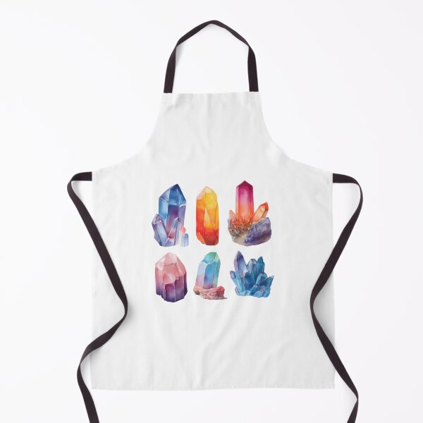 Item preview, Watercolor Crystals Set - Colorful Gemstones and Minerals Art designed and sold by Kollibri.