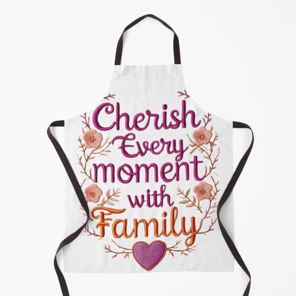 Item preview, Floral Cherish Every Moment with Family Embroidery designed and sold by ArtDesignTp.