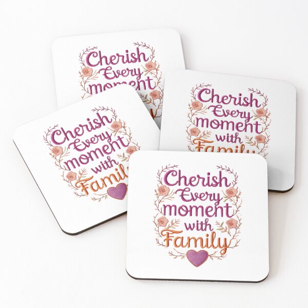 Item preview, Floral Cherish Every Moment with Family Embroidery designed and sold by ArtDesignTp.