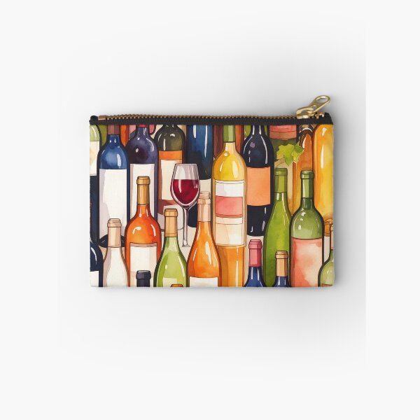 Item preview, Wine Bottles Pattern designed and sold by ArtFactoryAI.