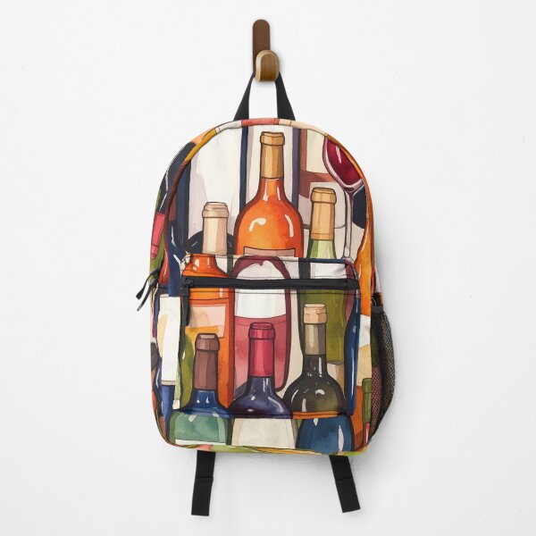 Item preview, Wine Bottles Pattern designed and sold by ArtFactoryAI.