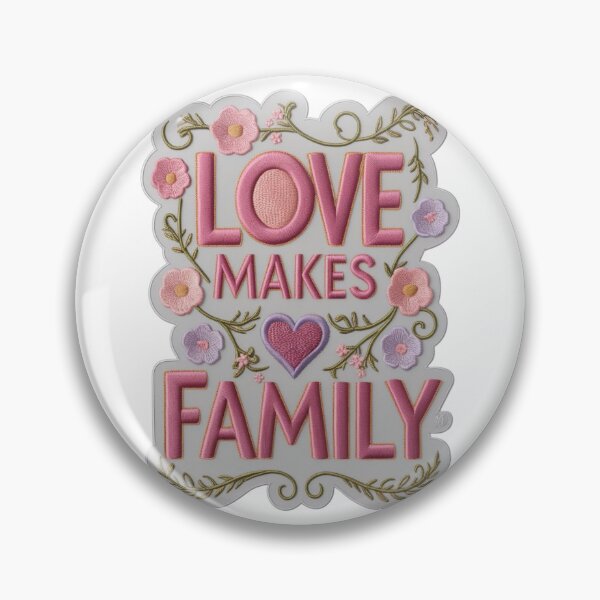 Item preview, Love Makes a Family Embroidered Patch designed and sold by ArtDesignTp.