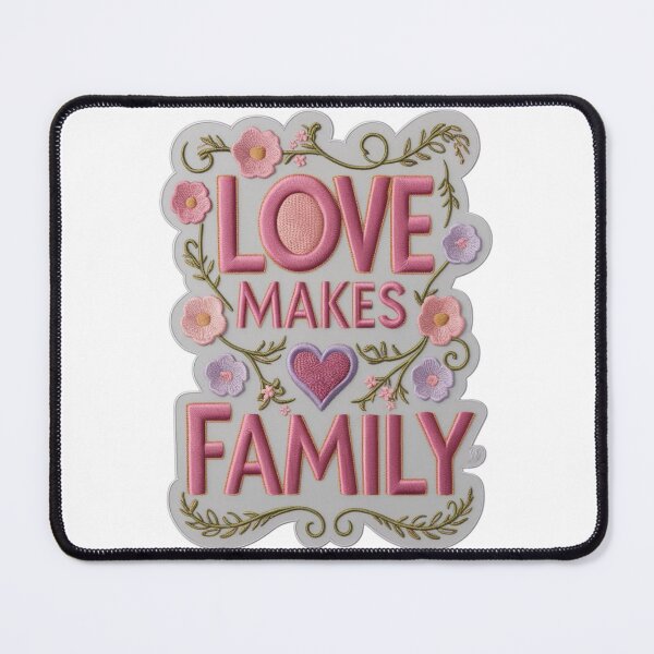 Item preview, Love Makes a Family Embroidered Patch designed and sold by ArtDesignTp.