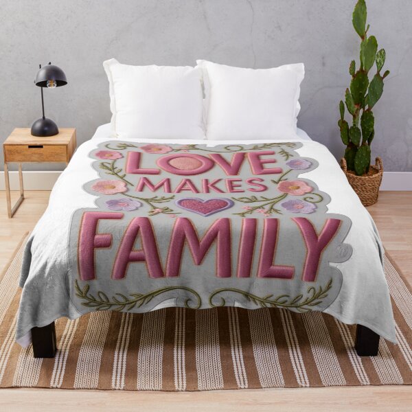 Item preview, Love Makes a Family Embroidered Patch designed and sold by ArtDesignTp.