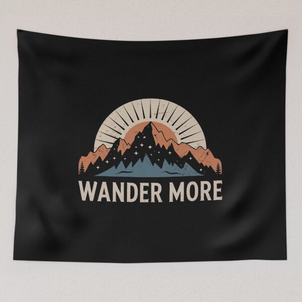 Item preview, Wander More Mountain Sunshine Design designed and sold by Peter Stawicki.