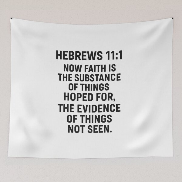 Item preview, HEBREWS 11:1 designed and sold by TheWonkyEaselCo.