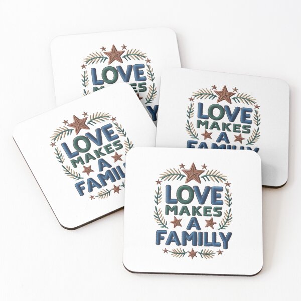 Item preview, Love Makes a Family Embroidered Style Design designed and sold by ArtDesignTp.