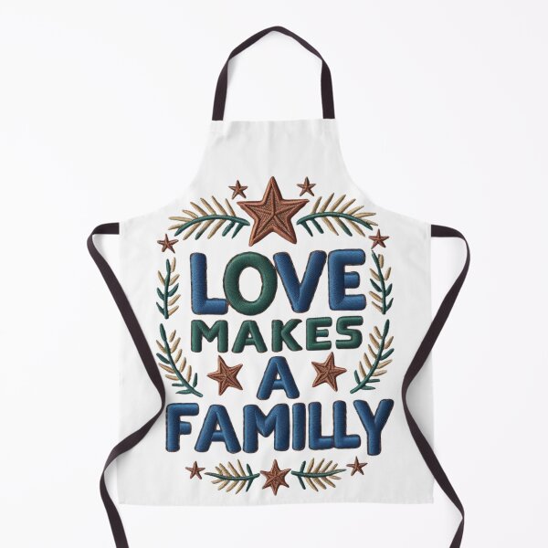 Item preview, Love Makes a Family Embroidered Style Design designed and sold by ArtDesignTp.